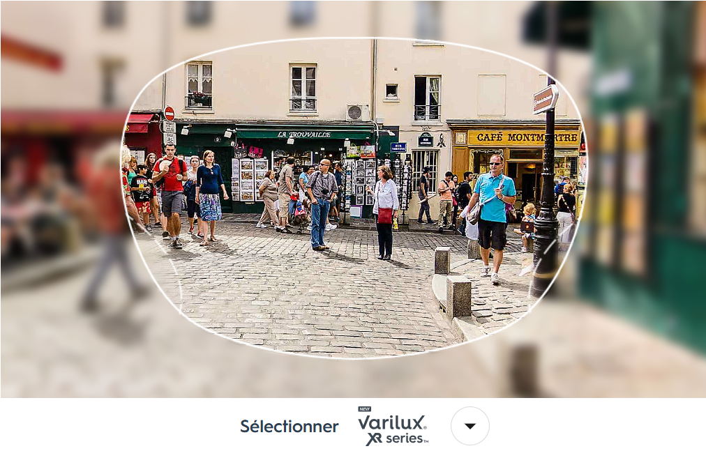 Vision avec le varilux Xr design